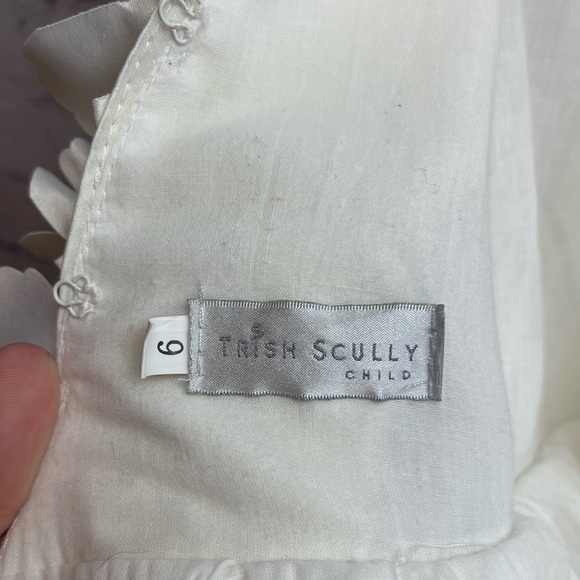 Trish Scully cream Aeralina formal dress size 6 jr. bride flower girl dress - Picture 6 of 12